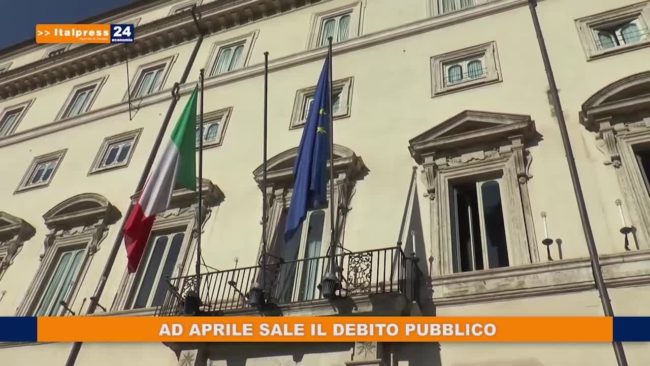 Ad aprile sale il debito pubblico