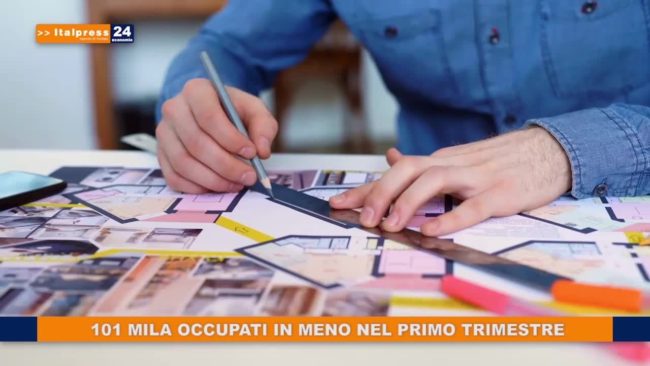 101 mila occupati in meno nel primo trimestre