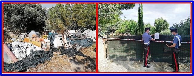 Sequestrata bomba ecologica nel Catanese: denunciato il proprietario del fondo