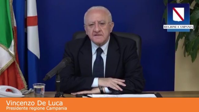 De Luca “Una vergogna allungare i tempi delle Regionali”