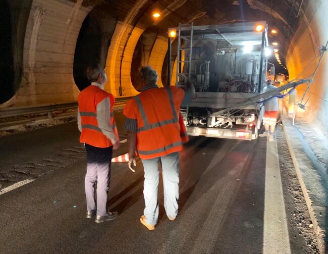 Cantieri autostradali sotto l’occhio attento di Falcone: visita a sorpresa a tarda ora