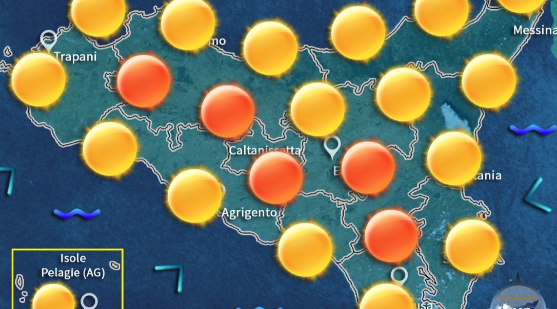 Meteo in Sicilia, continua a splendere il sole: temperature in aumento, picchi fino a 36 gradi