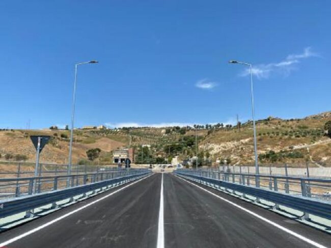 SS 122 Agrigentina, aperto il nuovo viadotto Petrusa – VIDEO