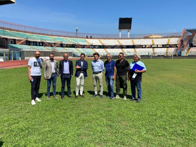 Calcio Catania, rappresentanti della S.I.G.I. in visita allo stadio “Angelo Massimino”
