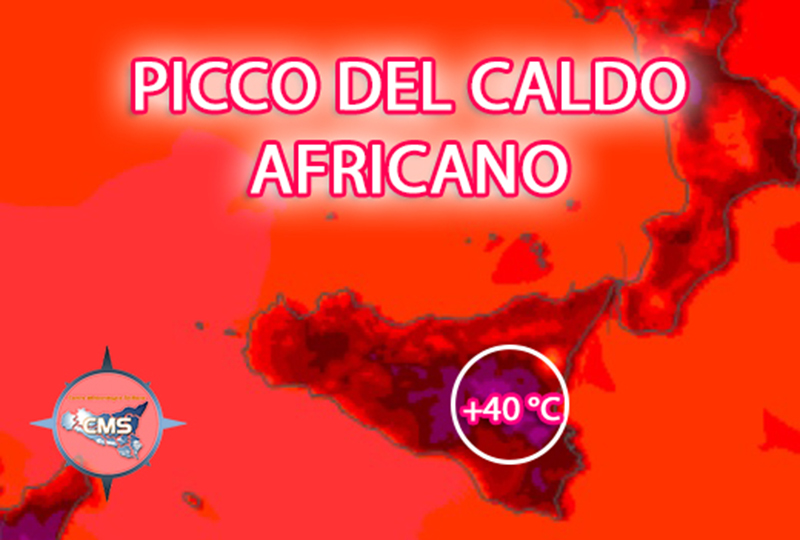 Sicilia, arriva il picco del caldo africano: previsti 40° su Catania, Enna e Siracusa