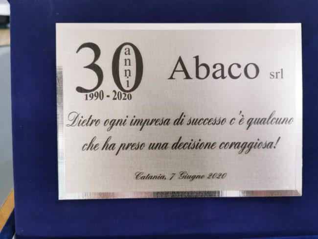 Trent’anni per l’Abaco Srl, il presidente IV Municipalità Erio Buceti: “Eccellenza per il territorio”