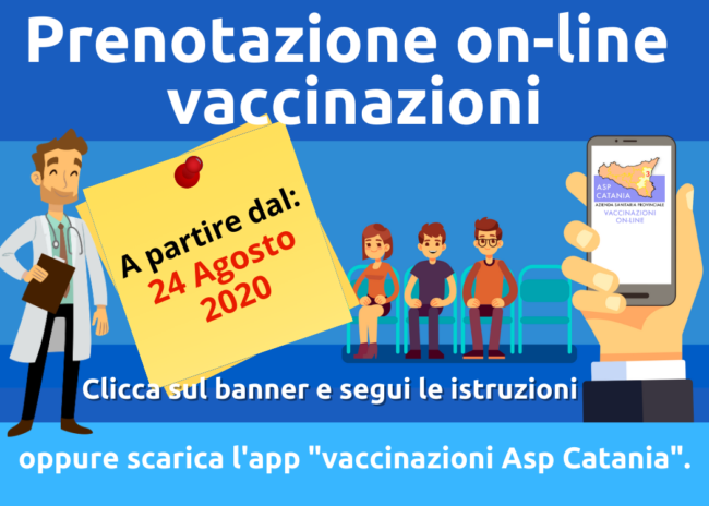 ASP di Catania, importanti novità per le vaccinazioni: dal 24 agosto via alla prenotazione online