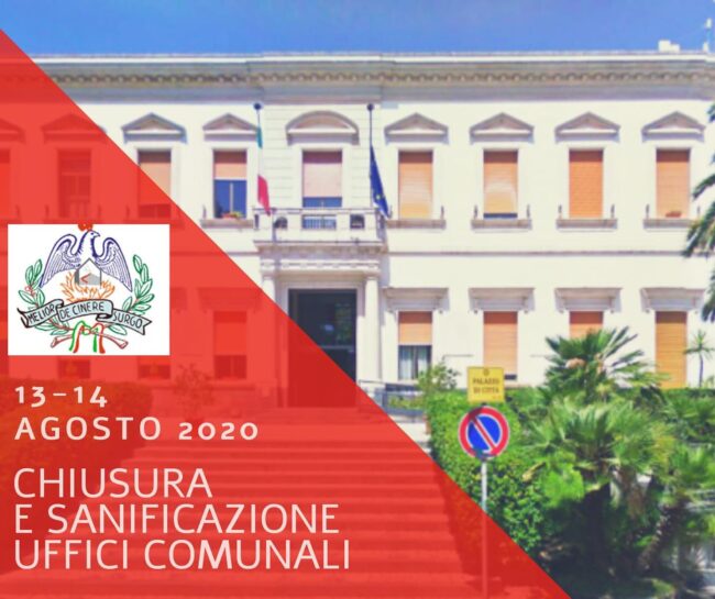 Belpasso, chiusi gli uffici comunali per sanificazione. Sindaco Motta: “Minaccia di una nuova ondata di contagi”