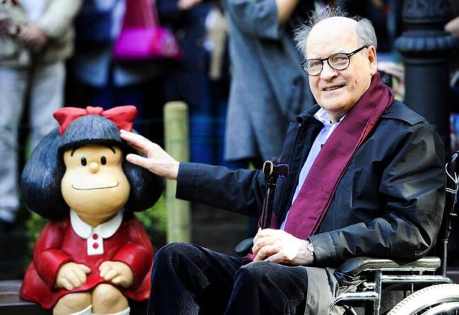 Lutto nel mondo dei fumetti: addio a Quino, “papà” di Mafalda