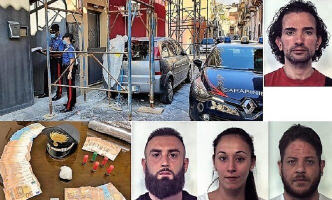 Catania, blitz a San Cristoforo: arrestati 4 pusher, trovati cocaina e 7mila euro in contanti