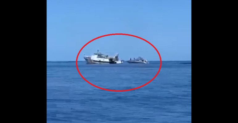 Inseguimento e spari in mezzo al mare: Finanza blocca un peschereccio tunisino, trovato stupefacente – VIDEO