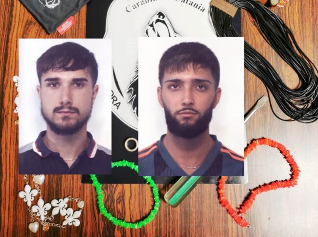 Due topi di appartamento presi in trappola dai Lupi: arrestati i catanesi Giovanni Marcanzò e Massimo Mugheddu