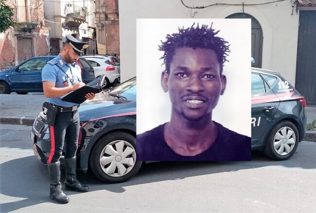 Insulta, strattona e strappa dal collo la collana all’ex fidanzata: si aprono le porte di Piazza Lanza per Foday Kanuteh