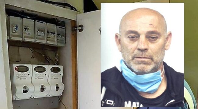 Allaccio abusivo nel Catanese, arrestato 54enne: ha rubato elettricità per un totale di 10mila euro