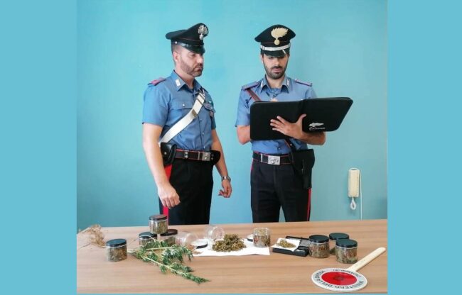 Padre e figlia arrestati per detenzione di marijuana: denunciati anche fidanzato e fratello