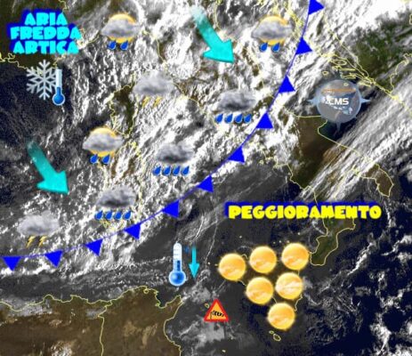Ondata di maltempo in Sicilia, temperature in drastica discesa: ecco cosa ci attende nelle prossime ore