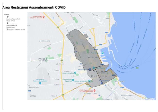 Palermo, divieto di stazionamento dalle 21 alle 5 nel centro cittadino: ecco quali sono le zone interessate