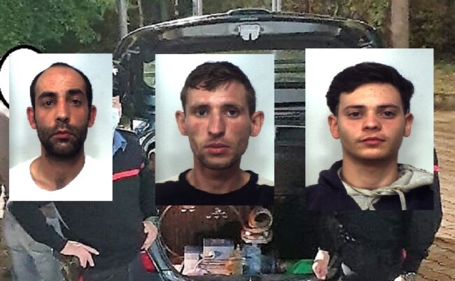 Furti in un’area rurale del Catanese, arrestati tre ladri: avevano razziato dei casolari del luogo