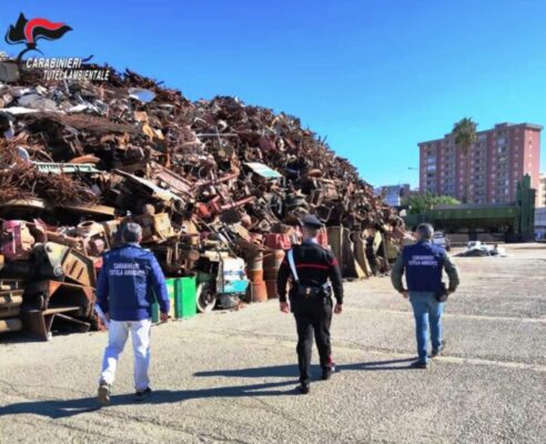 Traffico illecito di rifiuti: sequestrata la “Nova Recicling Metalli S.r.L.” di Palermo