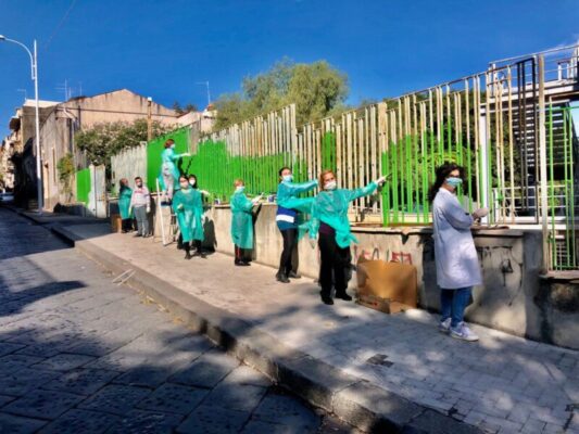 Liceo Spedalieri, in azione la “squadra verde” nell’istituto di Catania: una rinfrescata alla struttura