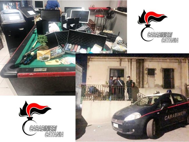 Controllo in una sala slot del Catanese, titolare beccato a cedere una dose di marijuana: arrestato