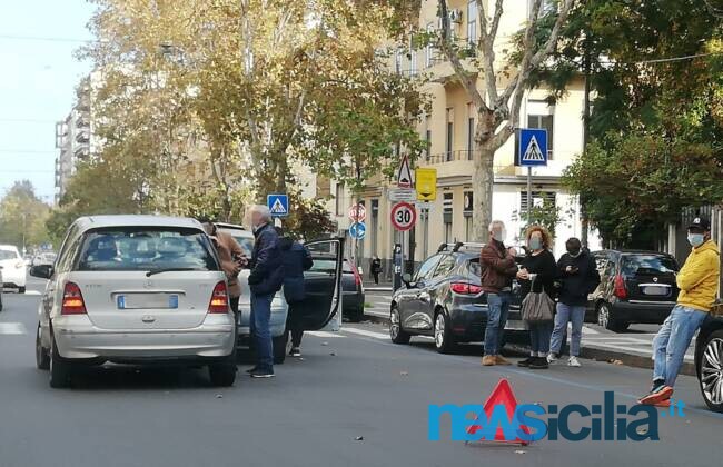 Catania, incidente stradale in corso Italia: tamponamento a catena e traffico rallentato