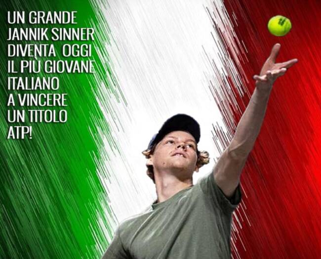 Tennis, l’azzurrino Jannik Sinner vince il primo Atp a 19 anni: il più giovane italiano in top 40