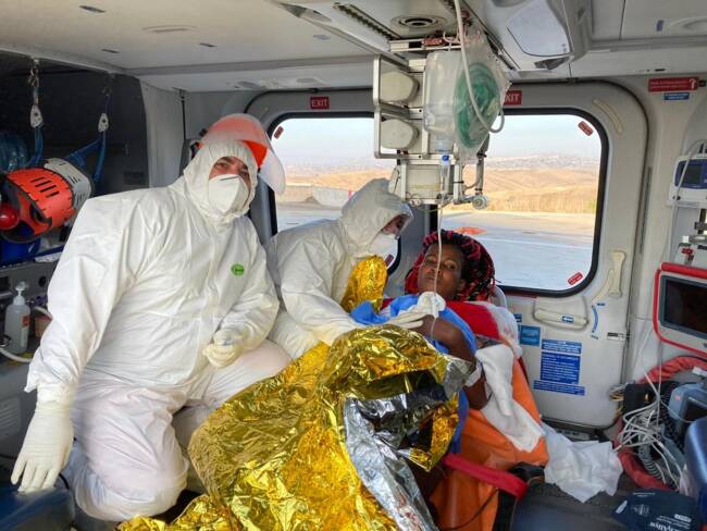 Migrante partorisce in elisoccorso durante trasferimento: madre e neonato ricoverati in buone condizioni al San Giovanni di Dio di Agrigento