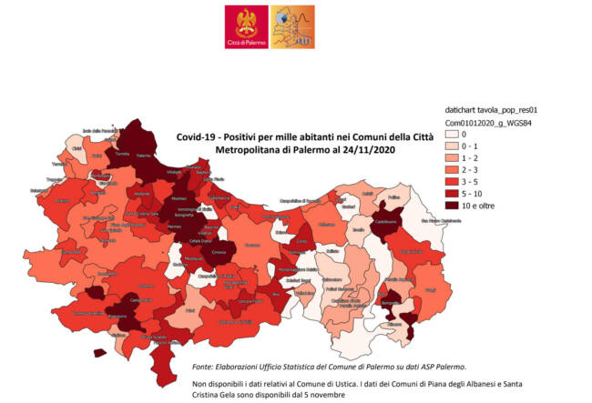 Coronavirus, a Palermo e provincia situazione in miglioramento: gli attuali positivi stanno diminuendo