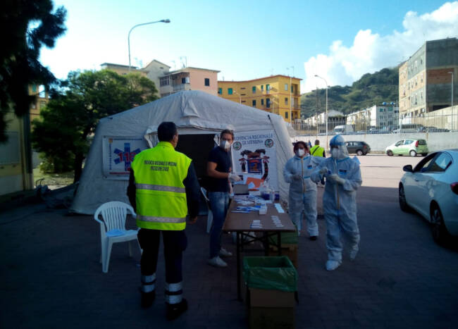 Coronavirus Messina, via ai tamponi in drive-in fino a domenica 8: soddisfatto Cateno De Luca