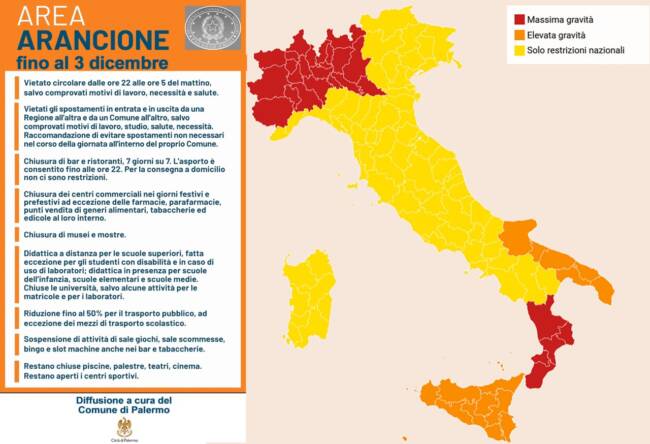 Emergenza Covid, Regioni a rischio da zona gialla ad arancione. Una provincia si autoproclama zona rossa