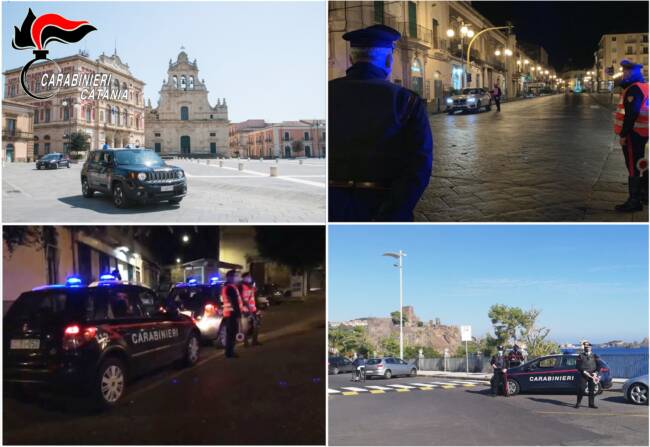 Catania, controlli dei carabinieri sempre più stringenti: dalla chiusura delle attività alle sanzioni, strette su tutta la provincia