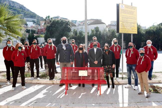 Panchina rossa ad Erice