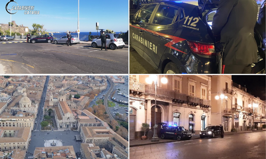 Catania blindata, controlli anti-Covid: posti di blocco in strada ed elicotteri in cielo – VIDEO