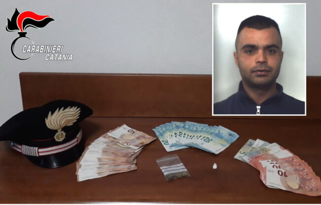 Droga nel Catanese, spaccio dalla finestra mentre è ai domiciliari: arrestato Salvatore Rapisarda