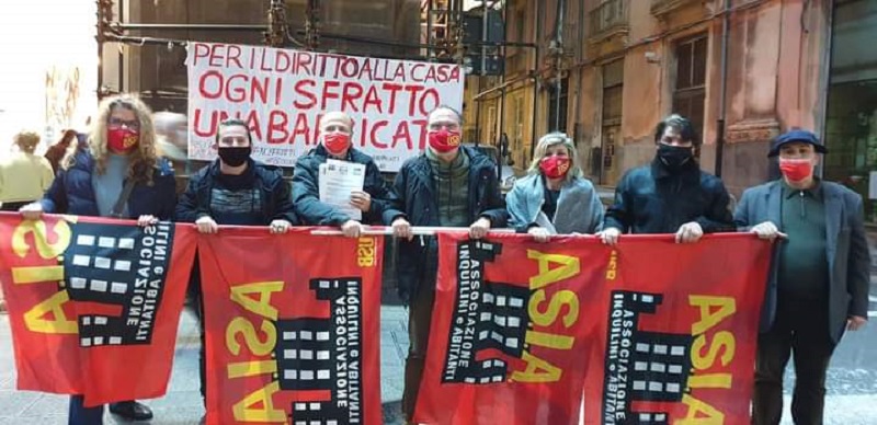 Catania, Parlamento non proroga sfratti. Presidio davanti Prefettura di ASIA USB: “Una barricata ogni sgombero”
