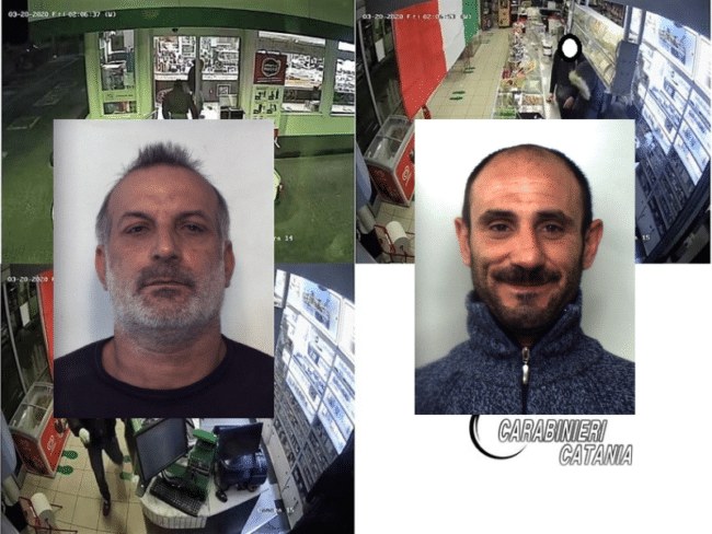 Sette spaccate e un tentativo di furto in pieno lockdown: arrestati un 37enne di Acireale e un 45enne di Aci Catena