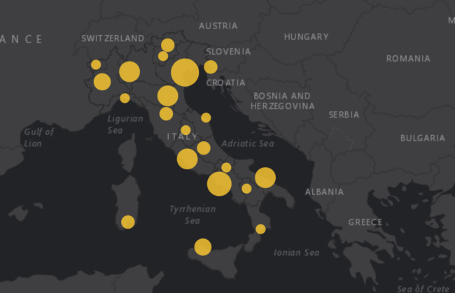 Coronavirus in Italia, il bollettino del 20 dicembre: 15.104 nuovi casi, 352 i deceduti, 12.156 i dimessi/guariti
