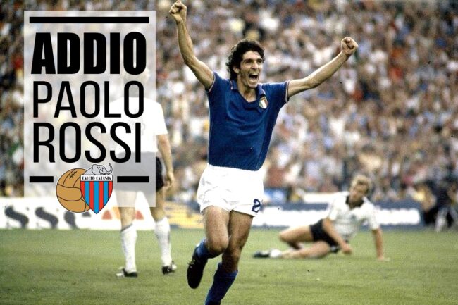 Paolo Rossi, anche il Calcio Catania omaggia il simbolo dei Mondiali spagnoli: “Eroe azzurro per sempre”