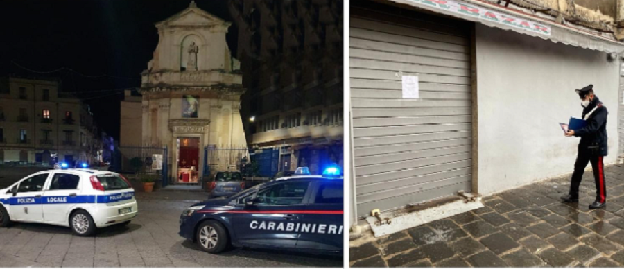 Catania, controlli a tappeto su tutta la città: chiusi due negozi in centro e multati i proprietari