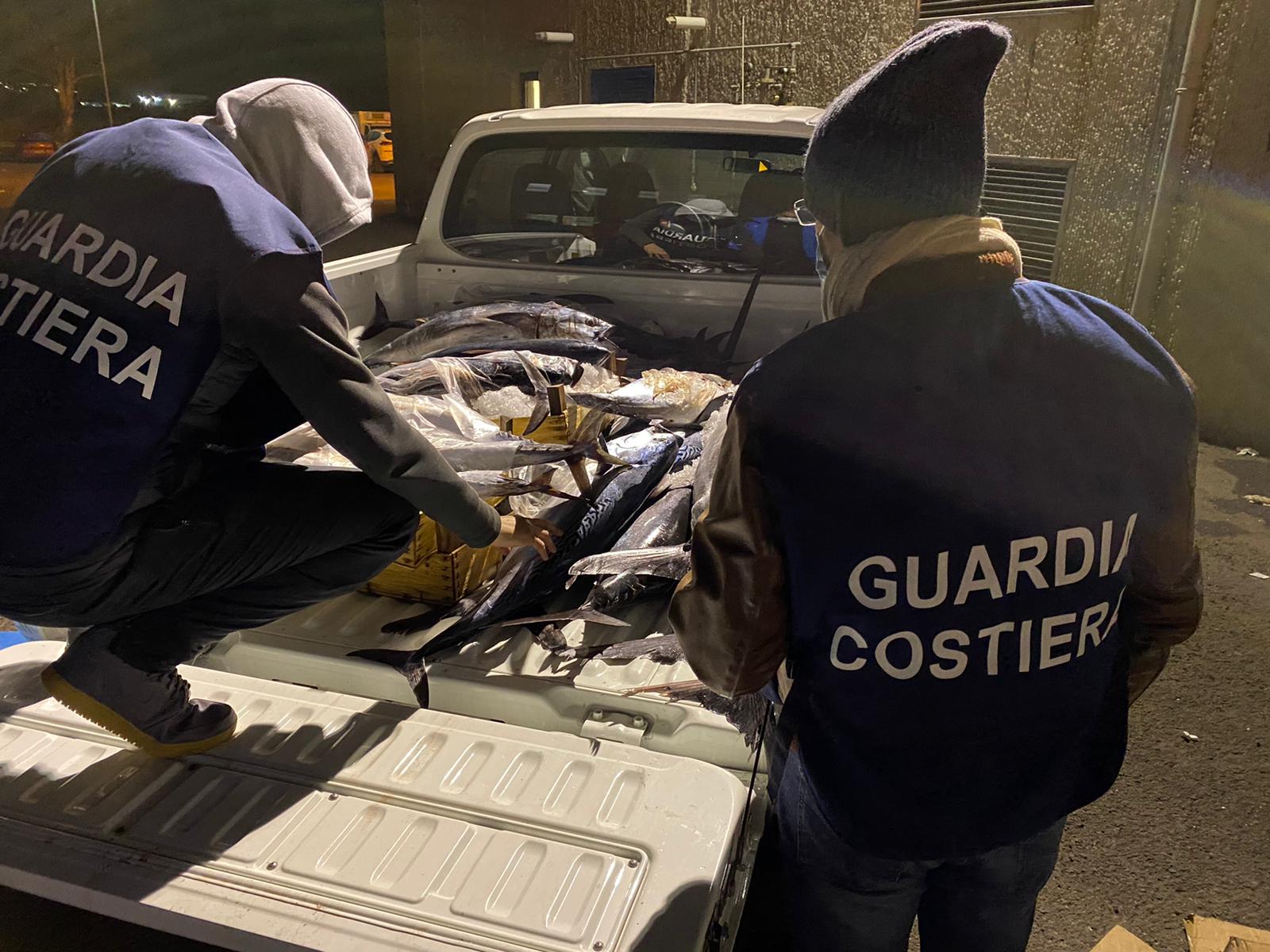 Pesce senza tracciabilità in Sicilia, la Guardia Costiera sequestra oltre 2 tonnellate di prodotti ittici