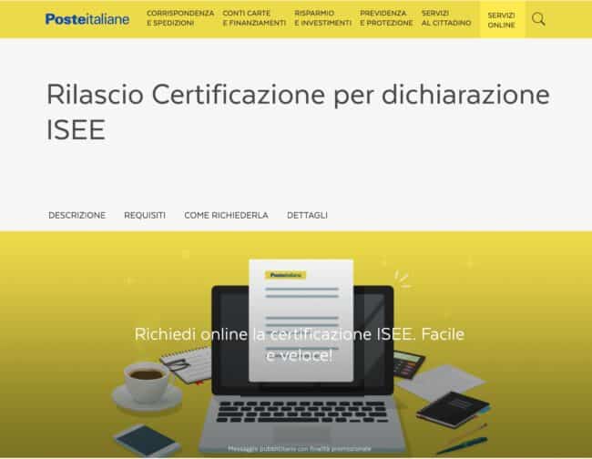 Poste Italiane, dati per ISEE da oggi disponibili anche online – DETTAGLI