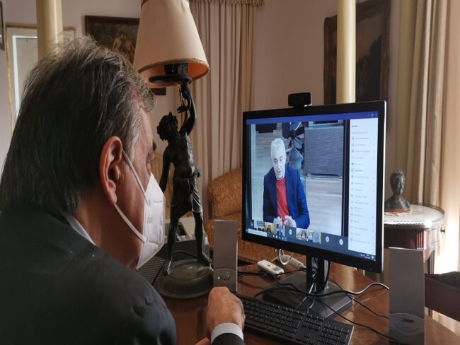 Emergenza Coronavirus, Orlando a colloquio con il commissario Arcuri: “Massima disponibilità per la campagna vaccinale”