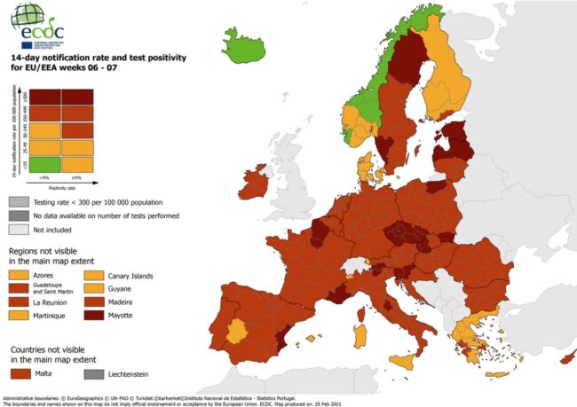 Coronavirus Sicilia, incidenza dei contagi: isola “zona arancione” nella mappa dell’Ecdc, i dettagli