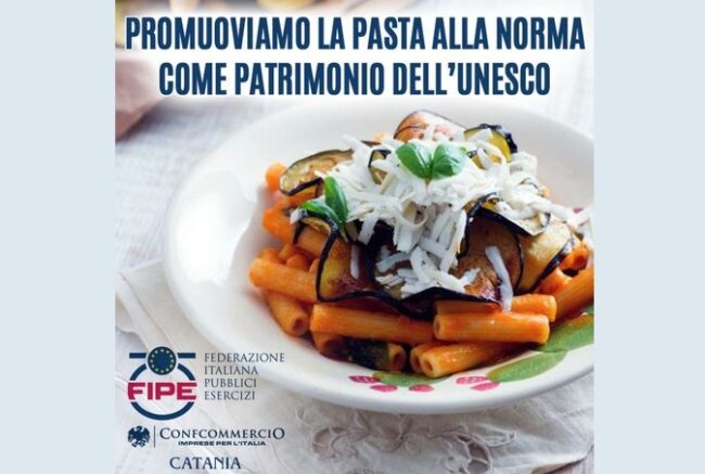 Pasta alla Norma patrimonio gastronomico dell’Unesco: la proposta di Confcommercio e la RICETTA