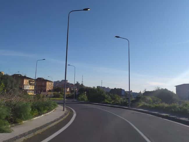 Catania, illuminazione pronta in via Geza Kertesz: soddisfatto il presidente Buceti