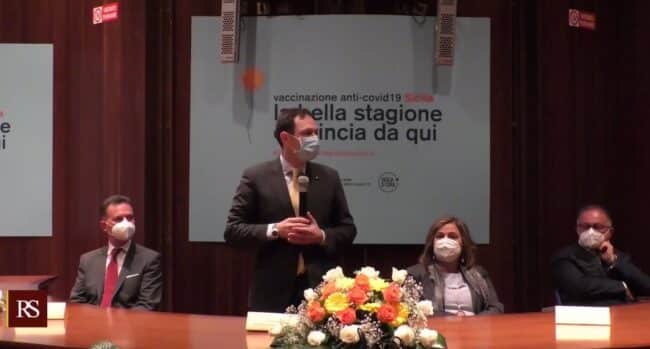 Vaccini Covid, inaugurato il settimo hub provinciale in Sicilia. Razza: “Un momento di ripartenza e speranza”