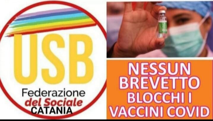 Catania, mobilitazione contro la proprietà privata dei vaccini anti-Covid