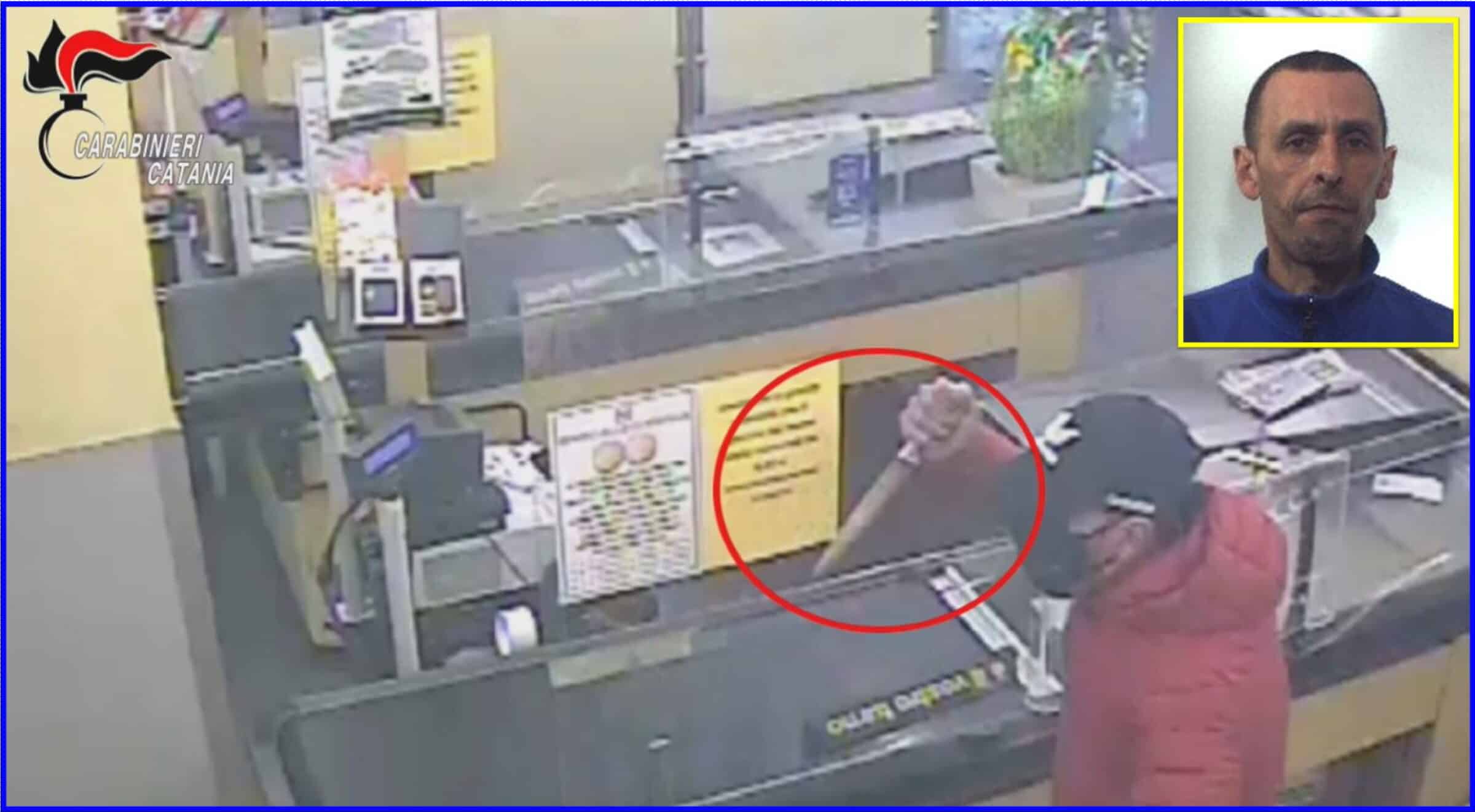 Spaventosa rapina nel Catanese, malvivente entra al supermercato MD con un enorme coltello – il VIDEO degli attimi di paura