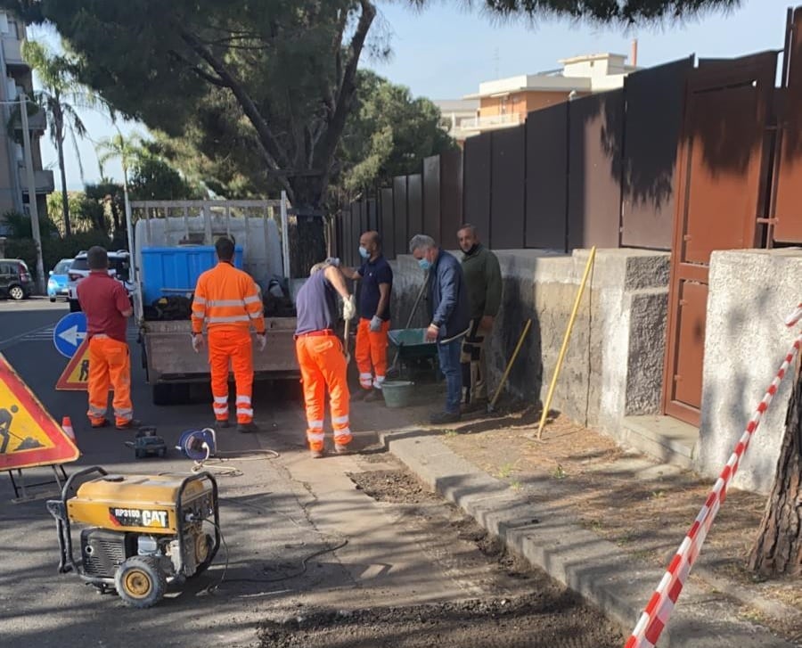 Lavori di messa in sicurezza in via Sebastiano Catania, Erio Buceti: “Interventi per eliminare i pericoli”